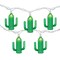 Northlight Green Cactus Patio Light Set - 6' White Wire - 10ct
